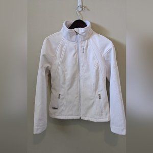 Spyder  Women White Zipper Jacket M